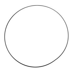 Fém karika fekete D35cm