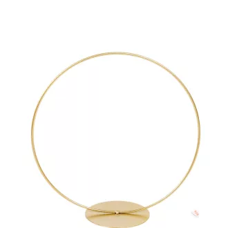 Fém karika talpas arany D20cm