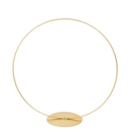 Fém karika talpas arany D25cm