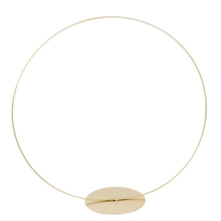 Fém karika talpas arany D40cm