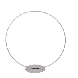 Fém karika talpas ezüst D25cm