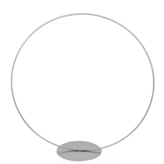 Fém karika talpas ezüst D30cm