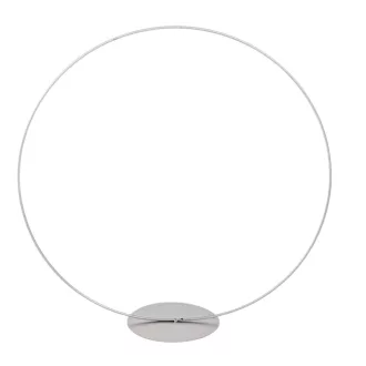 Fém karika talpas ezüst D35cm