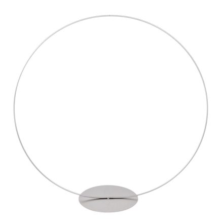 Fém karika talpas ezüst D40cm