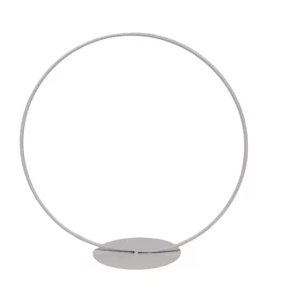 Fém karika talpas fehér D20cm