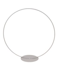 Fém karika talpas fehér D25cm