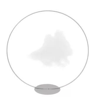 Fém karika talpas fehér D30cm