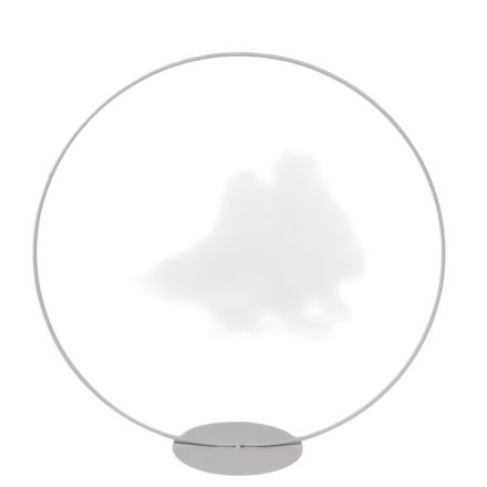 Fém karika talpas fehér D30cm