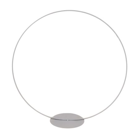 Fém karika talpas fehér D35cm