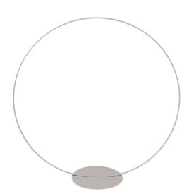 Fém karika talpas fehér D40cm