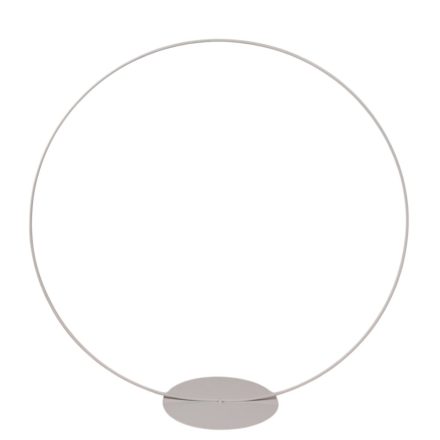 Fém karika talpas fehér D40cm