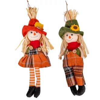 Madárijesztő textil akasztós 22cm