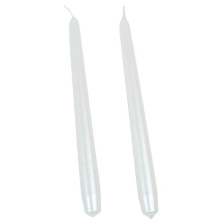 Metál  szálas gyertya 240x22mm fehér 10db/csom (db ár)