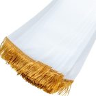 Koszorú szalag 10x220cm fehér-arany 10db/csom (db ár)