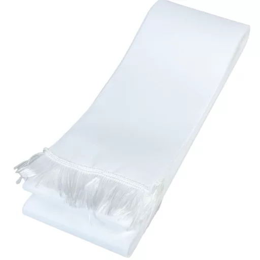 Koszorú szalag 10x220cm fehér-fehér 10db/csom (db ár)