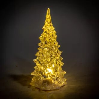 Fenyőfa akril LED-es elemes M12cm