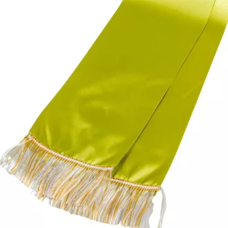 Koszorú szalag 10x220cm kekizöld-arany 2db/csom (db ár)