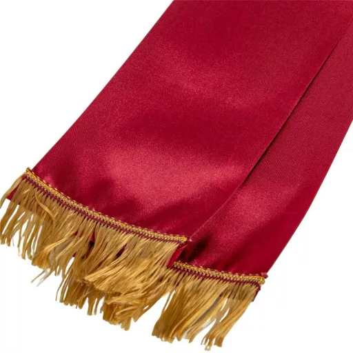Koszorú szalag 10x220cm bordó-arany 2db/csom (db ár)