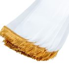 Koszorú szalag 12x220cm fehér-arany 10db/csom (db ár)