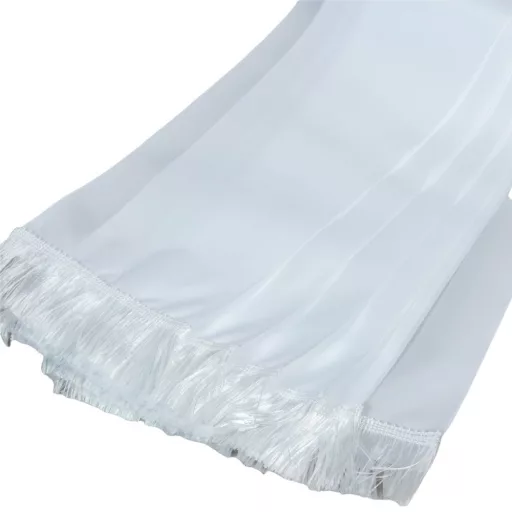 Koszorú szalag 12x220cm fehér-fehér 10db/csom (db ár)