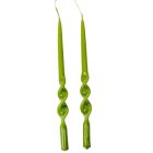 Lakkozott rövid alfa csavart gyertya oliva 235x12mm 8db/csom (db ár)