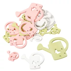 Locsoló fa rózsaszín-fehér-zöld 3-5-8cm 18db-os