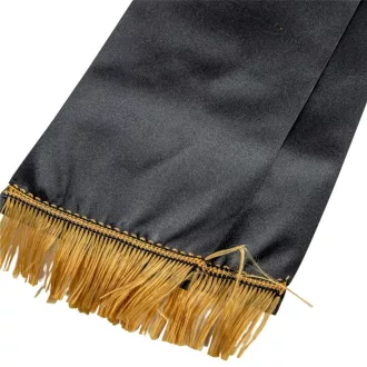 Koszorú szalag 12x220cm fekete-arany 2db/csom (db ár)