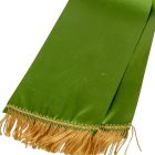 Koszorú szalag 12x220cm mohazöld-arany 2db/csom (db ár)