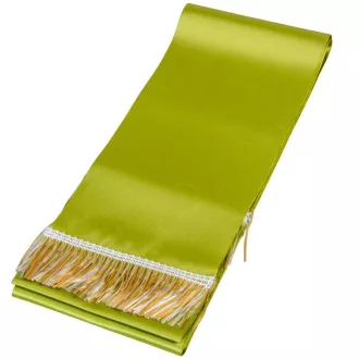 Koszorú szalag 12x220cm kekizöld-arany 2db/csom (db ár)