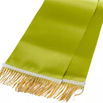 Koszorú szalag 12x220cm kekizöld-arany 2db/csom (db ár)