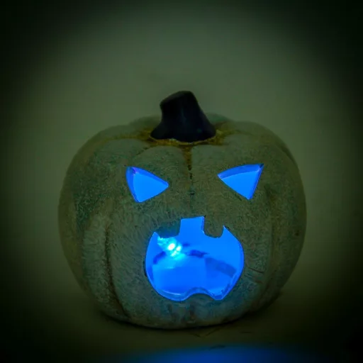 Halloween tök multi LED-es (6szín) fehér M7cm