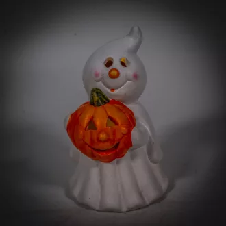 Szellem tökkel LED-es ker. M15,5cm