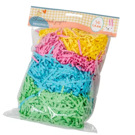 Papír dekorációs kellék színes 50g