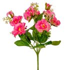 Rózsa csokor 7v. rózsaszín M30cm 48db/#