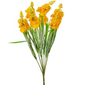 Apró virágos  csokor 7v. sárga M40cm 80db/#