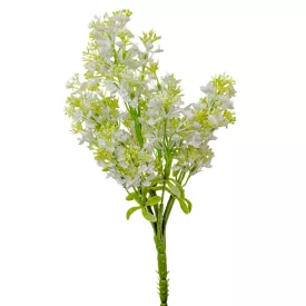 Díszítő csokor fehér M31cm 48db/#