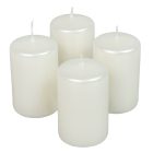 Metál adventi gyertya 80x50mm fehér  4db/csom (db ár)