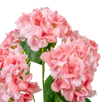 Hortenzia csokor 5v. pink M47cm 24db/#
