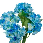 Hortenzia csokor 5v. kék M47cm 24db/#
