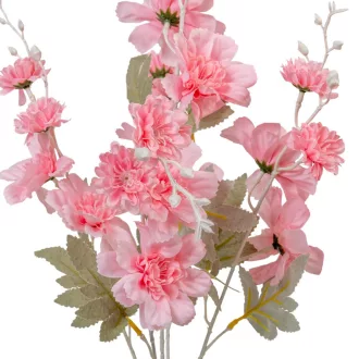 Rózsaszín ág 5ágú M65cm 48db/#