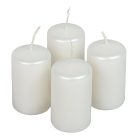 Metál adventi gyertya 70x40mm fehér  4db/csom (db ár)