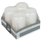 Metál adventi gyertya 70x40mm fehér  4db/csom (db ár)