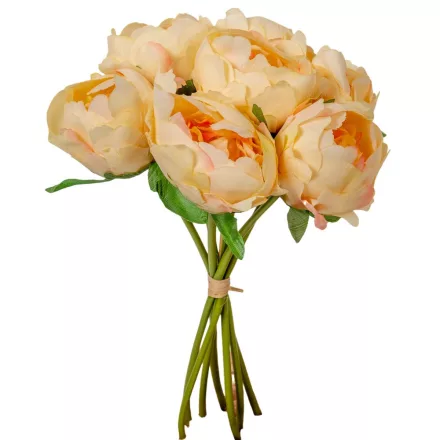 Rózsa köteg 7v. világosbarack M25cm 12db/#