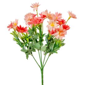   Százszorszép csokor 5ágú világos rózsaszín M28cm 48db/#