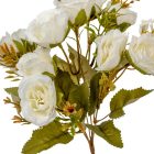 Rózsa csokor 10v. krém M28cm 48db/#