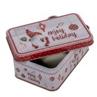 Doboz karácsonyi mintával  M5,6x16x11cm