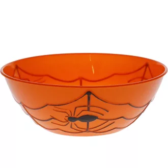 Pók mintás műanyag édességtál D27xM9cm