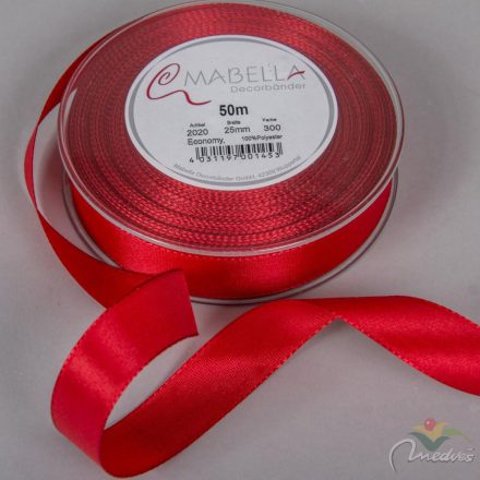 Textil szalag Economy piros 25mmx50m