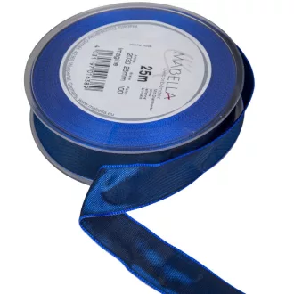 Textil szalag hagyományos drótos sötétkék 25mmx25m