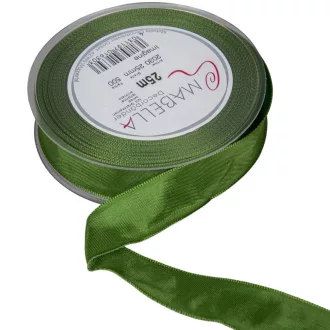 Textil szalag hagyományos drótos sötétzöld 25mmx25m